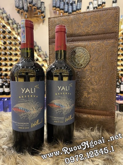 Hộp Quà Rượu Vang Chile Yali Reserva Cabernet Sauvignon Sang Trọng