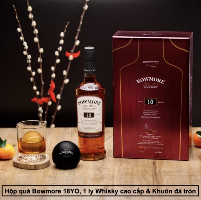 Rượu Bowmore 18 Năm - Hộp Quà Tết 2022